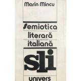 Marin Mincu - Semiotica literara italiana (Editia: 1983)