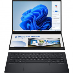 Laptop ASUS Zenbook DUO OLED UX8406MA-PZ075X, Intel Core Ultra 7 155H pana la 4.8GHz, 14 3K Touch, 16GB, SSD 1TB, Intel Arc Graphics, Windows 11 Pro,
