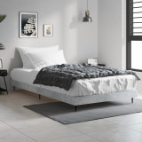 VidaXL Cadru de pat, gri beton, 90x200 cm, lemn prelucrat