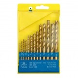 Set 13 burghie pentru metal Sthor 22310, HSS - Titan, dimensiuni 2-8mm