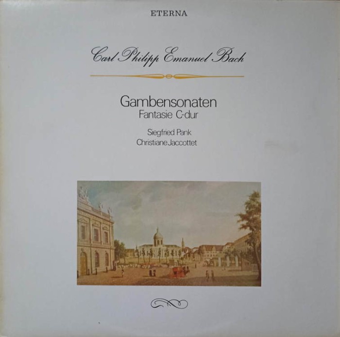 Disc vinil, LP. GAMBENSONATEN FANTASIE C-DUR-CARL PHILLIP EMANUEL BACH-271549