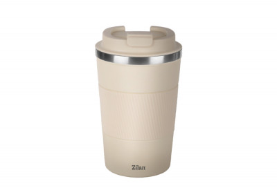 Cana de cafea Zilan ZLN9921 termos, capacitate 510ml, interior din inox, pereti dublii, crem foto