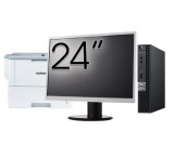 Pachet Calculator Second Hand DELL OptiPlex 7060 Mini PC, Intel Core i3-8100T 3.10GHz, 8GB DDR4, 256GB SSD + Monitor 24 Inch NewTechnology Media