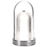 Lampa birou 3in1 cu acumulator 1800mah - crome, V-TAC