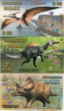 RARR : FANTASY NOTES = JURASSIC BANK - 1 + 7 + 13 DIN - 2015 - UNC / POLIMER