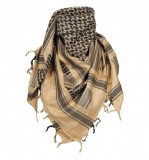 Shemagh negru crem esarfa arab, 115 x 110 cm, 100% bumbac MFH