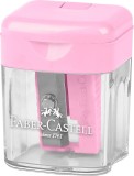 Ascutitoare Faber-Castell cu Container, Plastic, Pastel. Creioane Grafit/Colorate, Standard/Triunghiulare