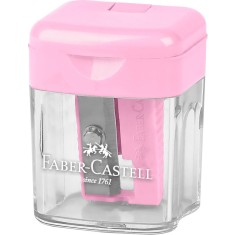 Ascuțitoare plastic simplă Faber-castell, cu container