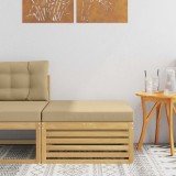 vidaXL Taburet pentru exterior Lemn Solid de Acacia Alb 901565