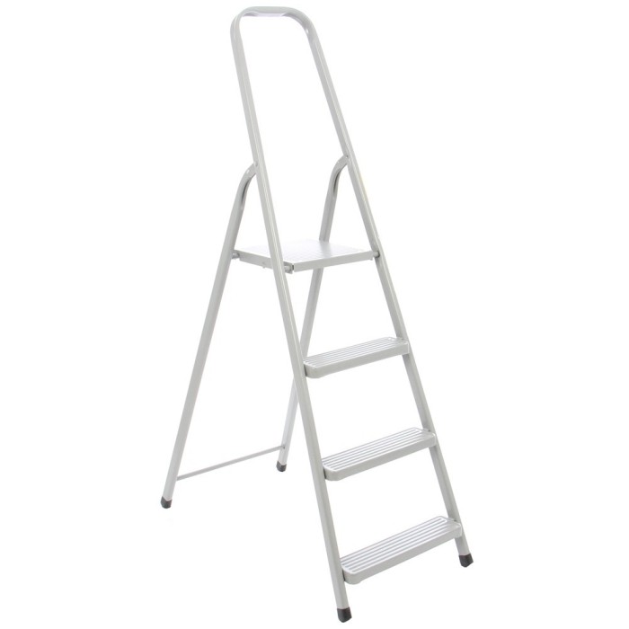 Scara otel, 1 x 4 trepte, inaltime 1.49 m, 125 kg