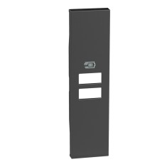 Placa priza USB pentru K4191AA, K4191AC, K4191CC 1M Living Now Bticino negru KG13C