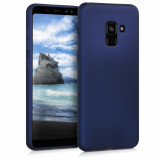 Husa pentru Samsung Galaxy A8 (2018), Silicon, Albastru, 45634.64, Carcasa
