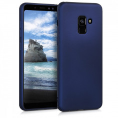 Husa pentru Samsung Galaxy A8 (2018), Silicon, Albastru, 45634.64 foto