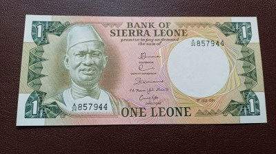 Sierra Leone -1 Leone1981-UNC foto