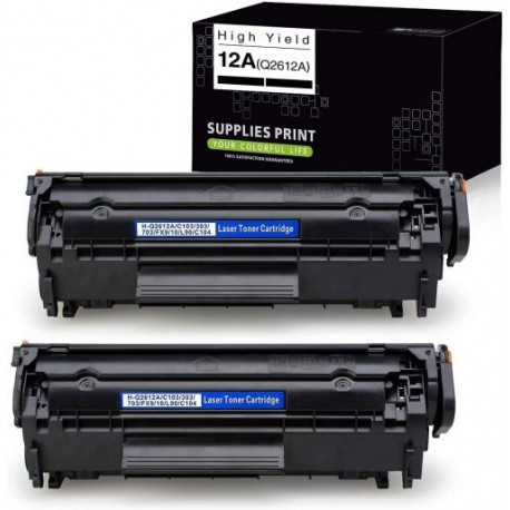 Set 2 cartuse compatibile HP Q2612A/ FX10/ CRG703