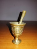 Miniatura de Mojar mic cu pistil vintage alama gravata 6 cm