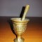 Miniatura de Mojar mic cu pistil vintage alama gravata 6 cm
