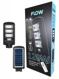 Corp stradal LED cu panou solar 120W 6500K FLOW &ndash; FPL120W-CS