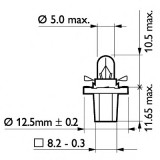 Bax 8.5D/2 Grey Philips (Set 10 Buc) 54438 13598CP