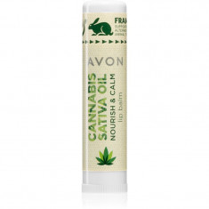 Avon Cannabis Sativa Oil Nourish & Calm balsam de buze cu ulei de canepa 4,5 g