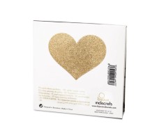 Bijuterii Intime Adezive Flash Heart, Auriu