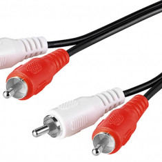 Cablu audio 2x RCA tata - 2x RCA tata 5m Goobay