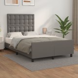 vidaXL Cadru de pat fără saltea gri 120x190 cm piele artificială 3270564