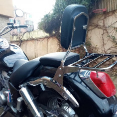 Suport/spatar Sissy bar moto Honda Shadow cu portbagaj