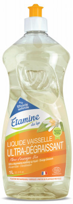 Detergent BIO ultra degresant pentru vase, parfum flori de portocal Etamine foto