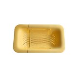 Cos pentru scurgere chiuveta de bucatarie, flippy, plastic, telescopic, 36x20x5 cm, galben