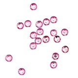 Strasuri rotunde &icirc;n săculeț 20 buc - roz deschis, 1 mm, INGINAILS