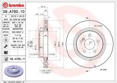 BREMBO 09.A760.11 PRIME LINE - UV Coated Disc frana