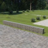 VidaXL Gabion perete cu capace, 600 x 30 x 50 cm, oțel galvanizat