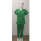 Bluza medicala de culoare verde - model unisex - 44