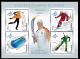 Sport, Jocurile olimpice de iarnă Torino, 2006, bloc dantelat, nr. lista 1709, MNH