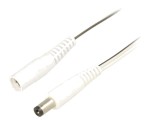 Cablu Alimentare DC Alb 3m 2x0,5mm2 Mufă-Soclu 5,5/2,1
