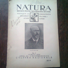 REVISTA NATURA NR.2/1926