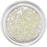 Inimi perlate, galben deschis, pentru decorarea unghiilor, INGINAILS