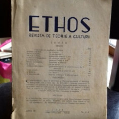ETHOS - REVISTA DE TEORIE A CULTURII IANUARIE -IUNIE 1946