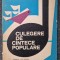 CULEGERE DE CANTECE POPULARE - Vasilescu-Liman