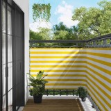 vidaXL Ecran de balcon Galben și alb 120 x 200 cm 42030636