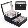 Cutie depozitare 20 ceasuri piele ecologica, Watchbox