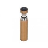 Termos smart 500 ml, afisaj temperatura LED, sita metal, auriu