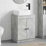 Cumpara ieftin Dulap pentru Chiuveta de Baie Gri Beton 54 x 41 x 100 cm