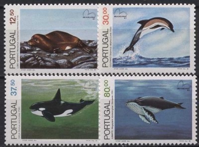 C3234 - Portugalia 1983 - Fauna din Ocean 4v. neuzat,perfecta stare foto