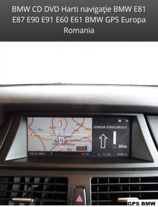 BMW CD DVD Harti navigație BMW E81 E87 E90 E91 E60 E61 BMW GPS Europa Romania