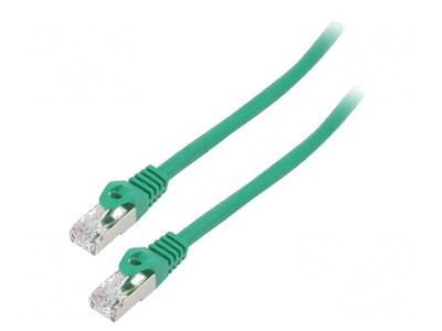 Cabluri de rețea F/UTP 6 litat CCA PVC verde 3m 26AWG foto