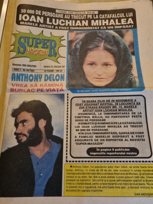 super magazin decembrie 1993-50000 de oameni la inmormatarea ioan l. mihalea