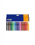 Carioci Colorate cu varful subtire Set 24 bucati Playbox