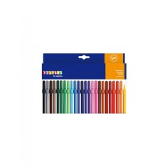 Carioci Colorate cu varful subtire Set 24 bucati Playbox